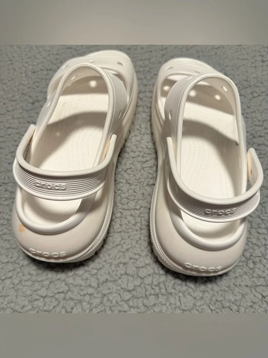 CROCS Women's white Platform Sandals - Picture 3 of 5